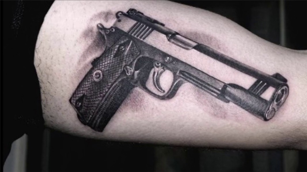 Top 50 Best Gun Tattoos - YouTube