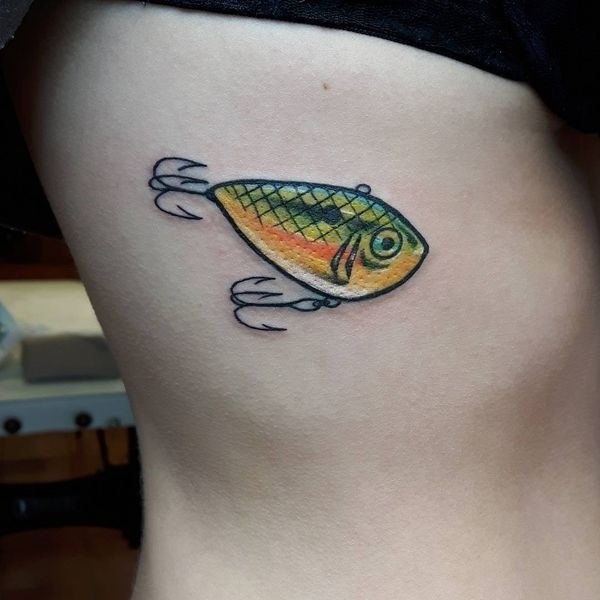 Top 60 Fish Hook Tattoo - Fishing Tattoos Ideas // February,