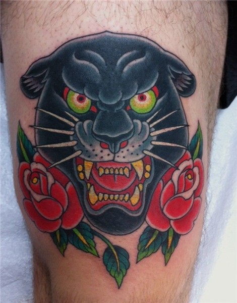 Traditional Panther Tattoo by Chris Garver TattooPics.org Tr