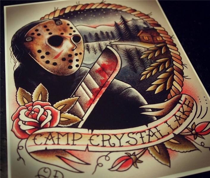 Traditional Tattoo Flash Meets Horror: The Art and Journey o