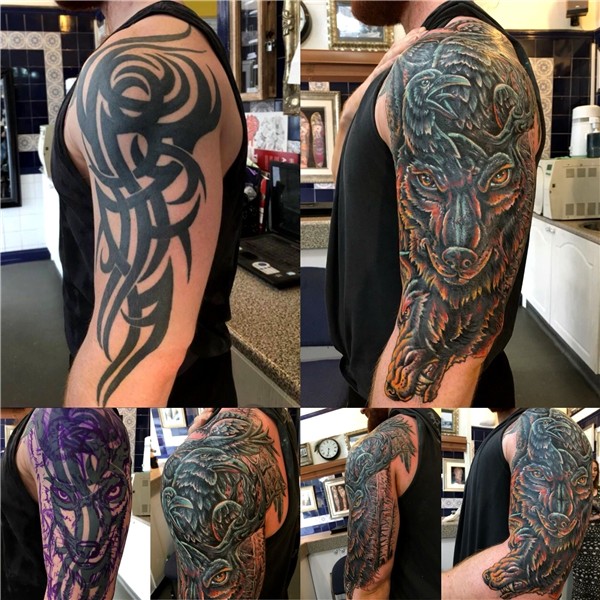 Tribal Tattoo Cover Up Gallery, #blacktattoodragon #Cover #G