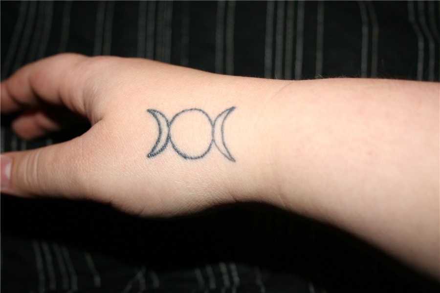Triple Moon aka Goddess Symbol Tattoos, Goddess symbols, Sym