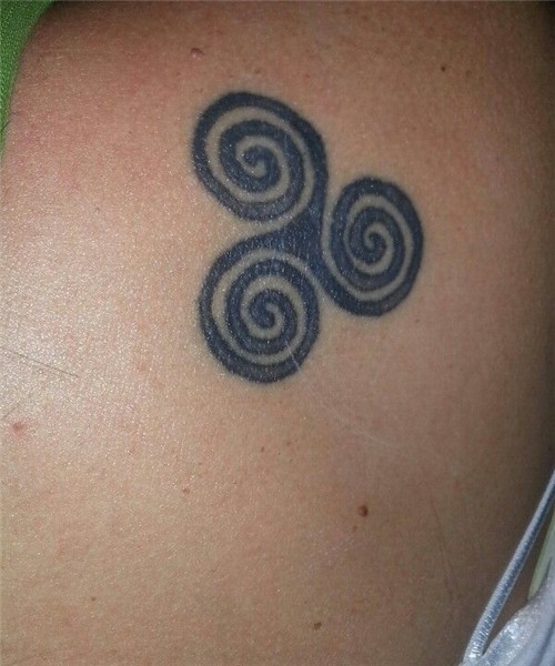 Triple spiral tattoo...maiden, mother, and crone. Spiral tat