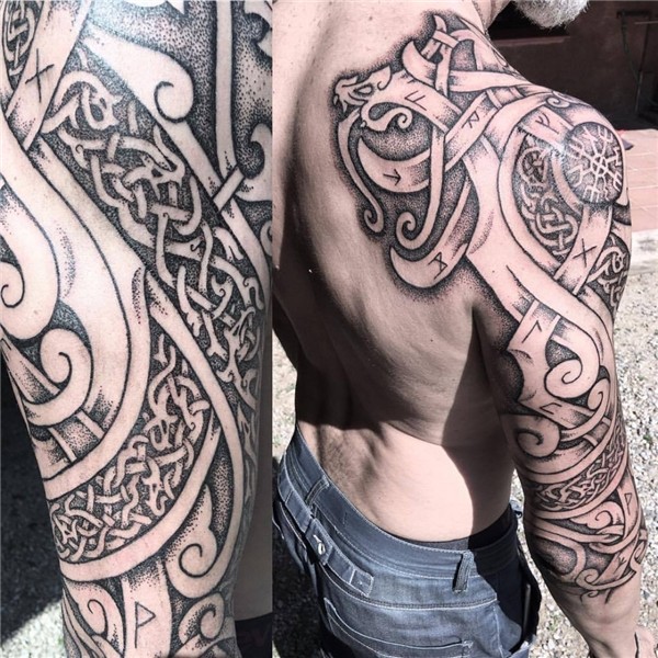 Tumblr Celtic sleeve tattoos, Viking tattoo sleeve, Scandina