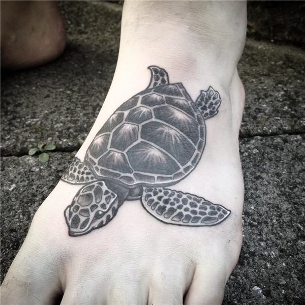 Turtle Tattoo On Foot - #GolfClub