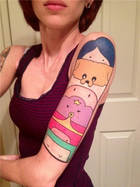 Twitter @ohholycow Time tattoos, Adventure time tattoo, Cute