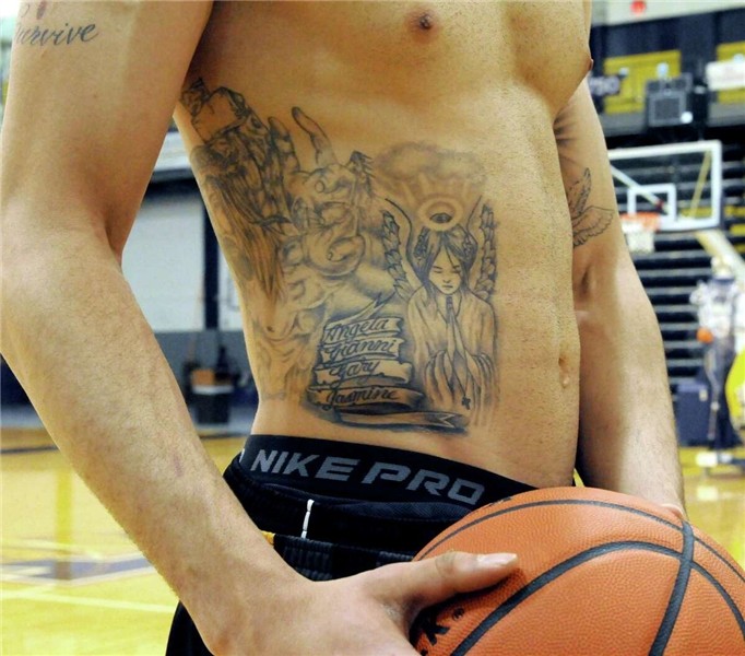 UAlbany basketball tattoos tell stories