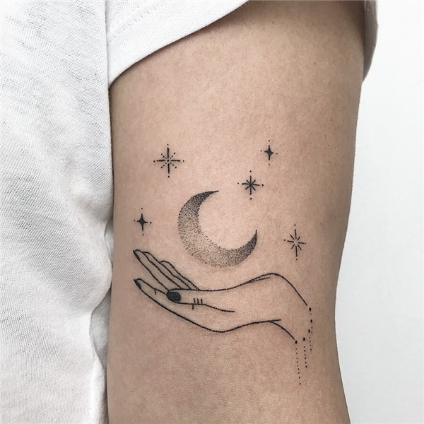 UPDATED: 50+ Moon and Star Tattoos for Your Magical Side (Ma