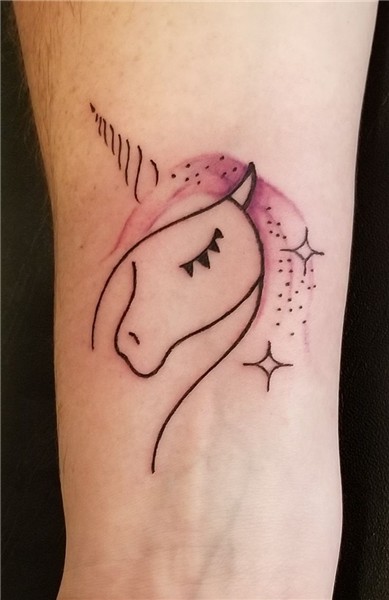 Unicorn tattoo Unicorn tattoos, Tattoos for daughters, Unico