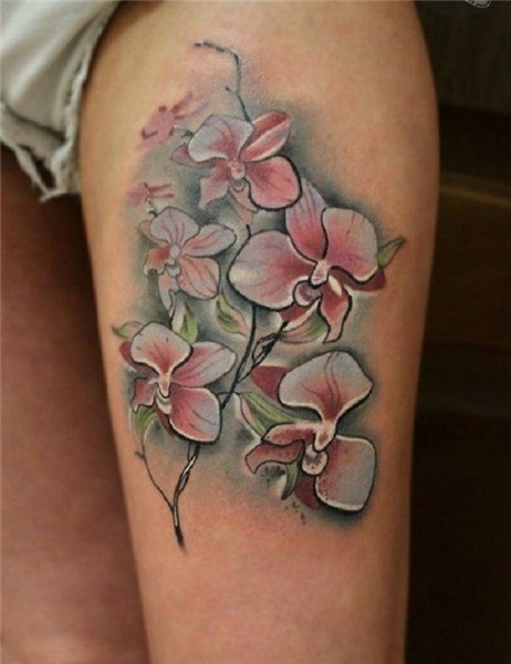 Unique Orchid tattoo. As a matter of fact, Orchids come in a