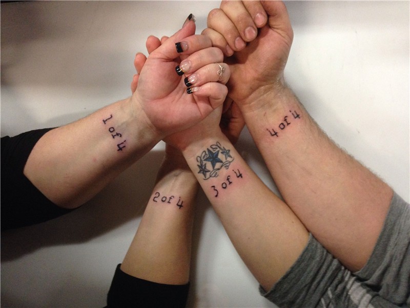 Unique Sibling Tattoos For 4