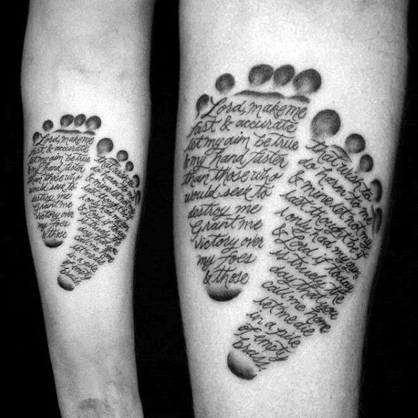 Unique Variations of the Footprint Tattoo - TattoosWin