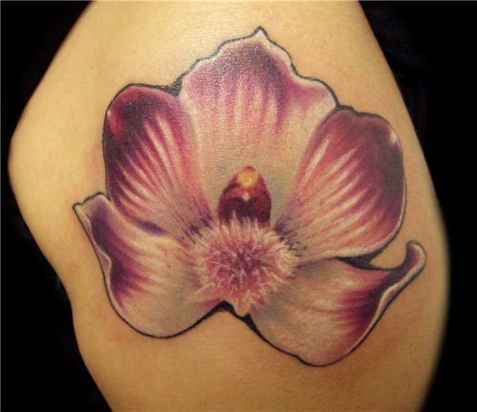 @Vanessa Faurot Orchid tattoo, Flower tattoo, Flower tattoo
