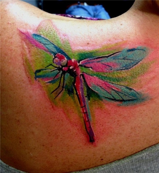 Watercolor Dragonfly Tattoo Designs, Ideas and Meaning Tatto
