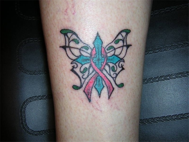 Watercolor tattoo - Cancer survivor tattoo. Getting it in wa