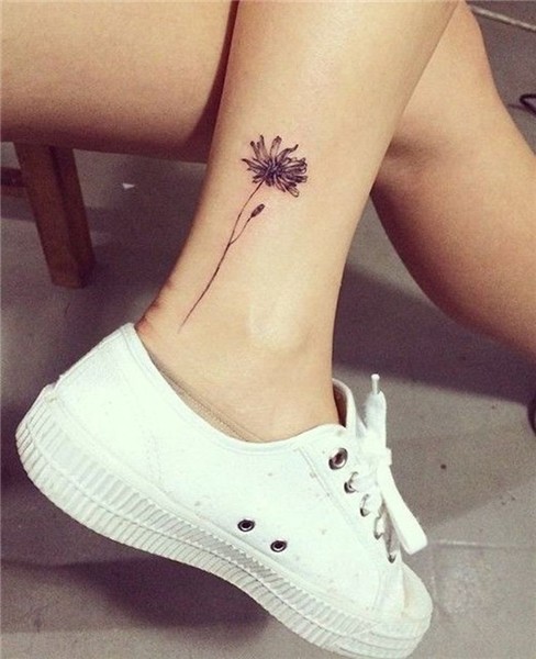 Wild Flower Ankle Foot Tattoo for Women - MyBodiArt.com Tatt
