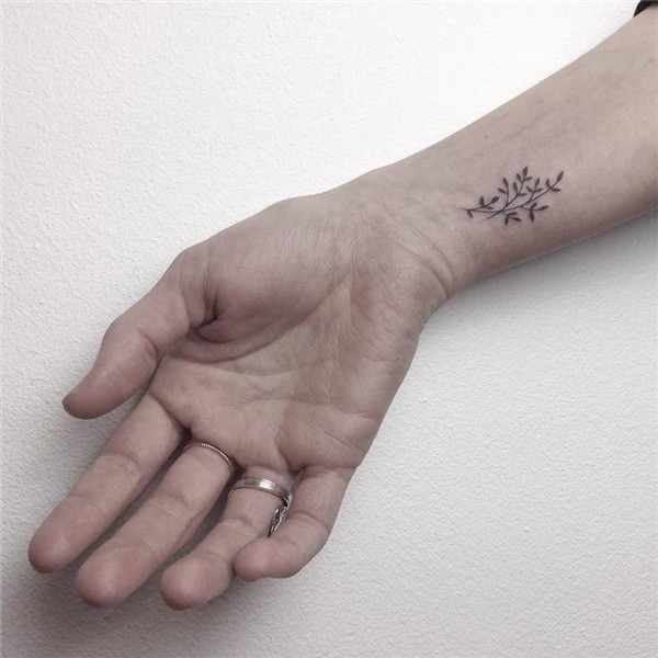 Wildflower tattoo on the wrist - Tattoogrid.net