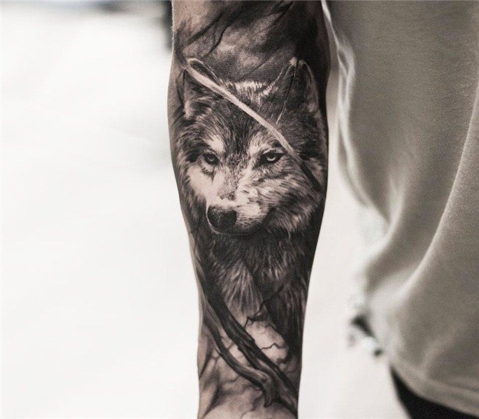 Wolf tattoo by Oscar Akermo Photo 14802