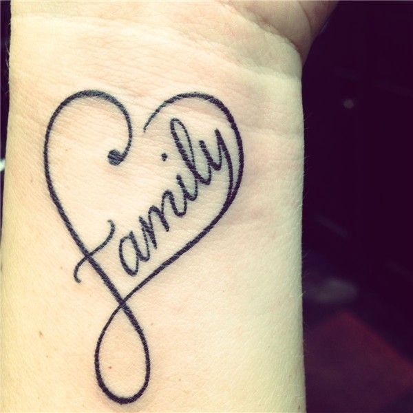 Word tattoos, One word tattoo, Family tattoos