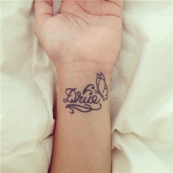 Wrist name tattoo daughter's name Wrist tattoos for women, N
