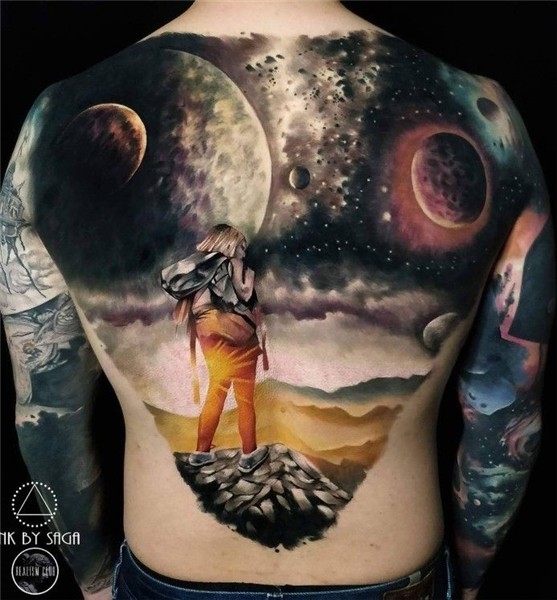 ZdoRodZ Space tattoo, Back tattoos, Back piece tattoo