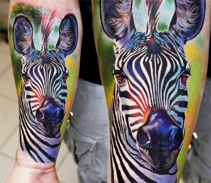 Zebra tattoo by A D Pancho Post 14321