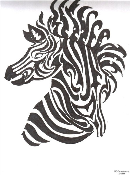 Zebra tattoo: photo num 11883