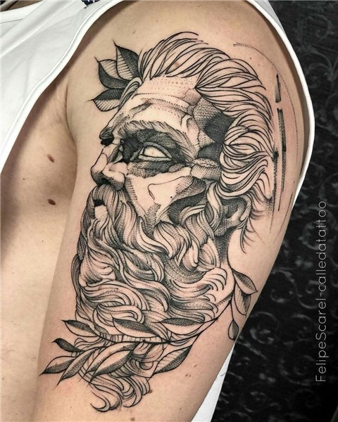 Zeus tattoo Tatuagens gregas, Tatuagem zeus, Tatuagens de mi