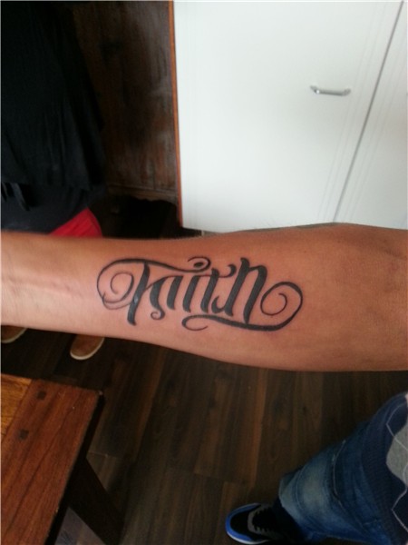 ambigram tattoo faith/trust Ambigram tattoo, Inspirational t