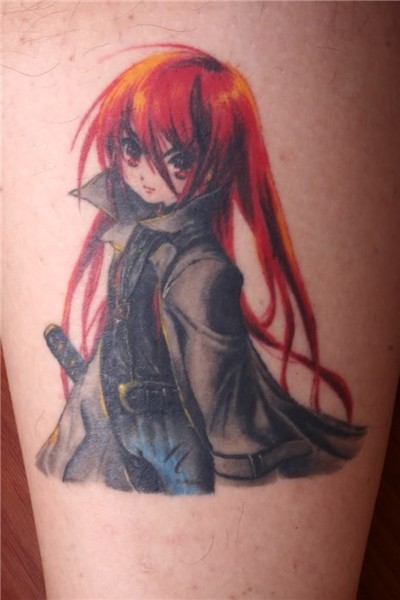 anime girl with red hair - TattooMagz