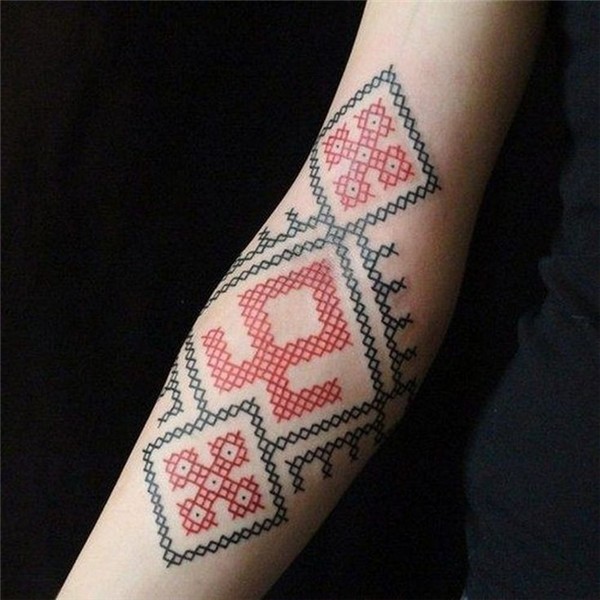 aseanpeople.me Stitch tattoo, Pattern tattoo, Embroidery tat