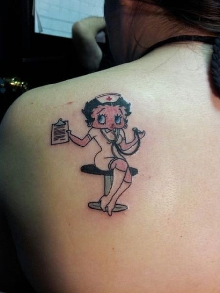 betty boop nurse Nurse tattoo, Wrist tattoos for women, Shou