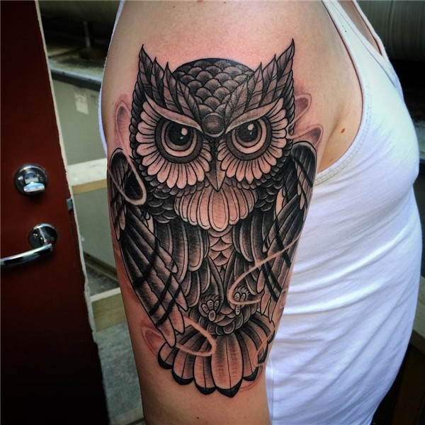 #blackandgrey #owl #tattoo #owltattoo #tattoos #ugle #tato.