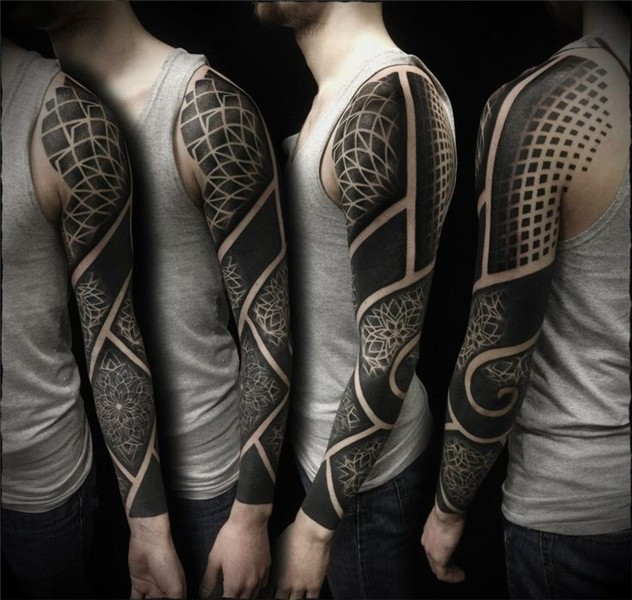 by Ivan Hack Tattoos, Blackout tattoo, Tattoo sleeve men