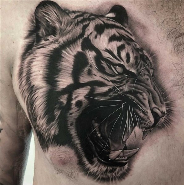 by Rob Holterman Animal tattoos, Tiger tattoo design, Lion t