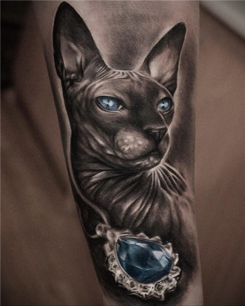 cat tattoo on hand 03.12.2019 № 015 -cat tattoo- tattoovalue