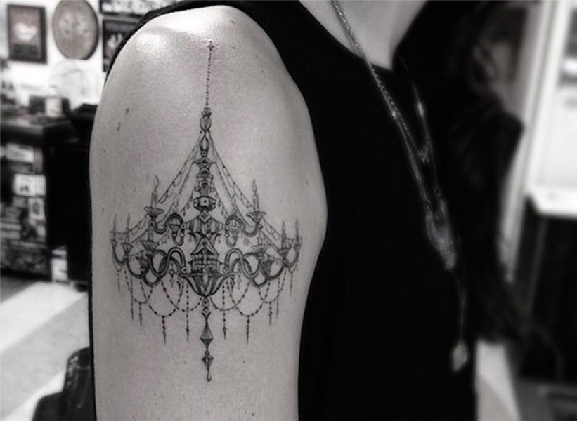 chandelier tattoo by the incredible Dr. Woo Chandelier tatto