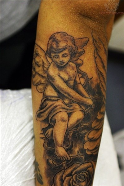 cherub tattoo Cherub tattoo, Angel tattoo designs, Angel tat