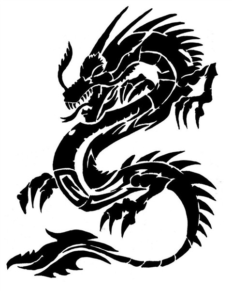 chinese dragon Black dragon tattoo, Dragon tattoo designs, D