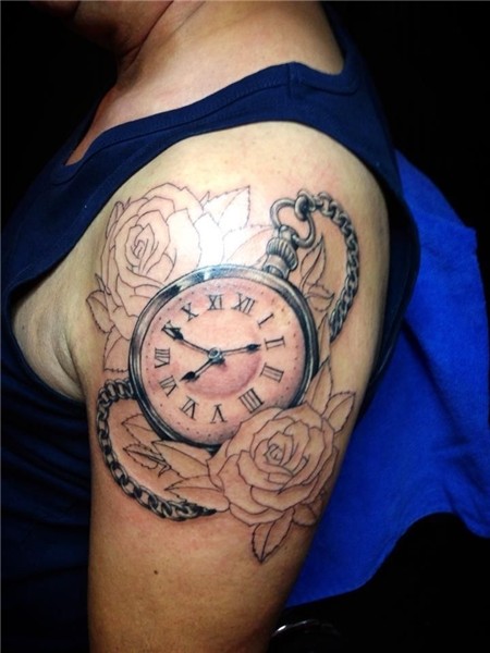 clock tattoo by nsanenl on deviantART Clock tattoo, Clock ta