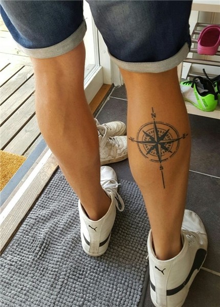 #compas #calf tattoo - #calf #compas #Tattoo Twin tattoos, T