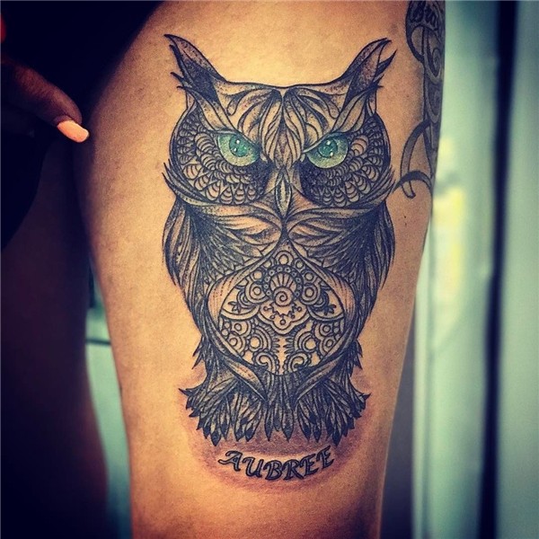 crazy owl tattoo Tattoos, Owl tattoo, Crow tattoo design