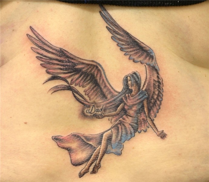 dad angel tattoo Tattooed by Johnny at; The Tattoo Studio .