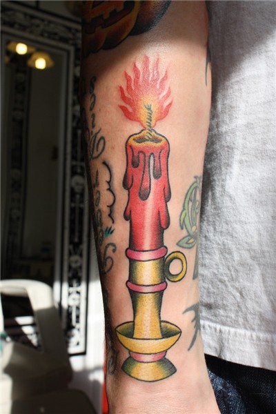 dan higgs candle tattoo candle A Gypsy Rose Tattoo New Orlea