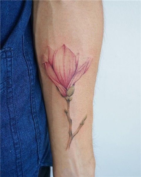 delicate tattoos on men ✌ 🏻 💕 Magnolia tattoo, Tattoos for gu