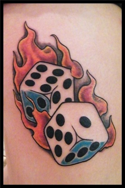 dice tattoo - Google Search Dice tattoo, Flame tattoos, Tatt