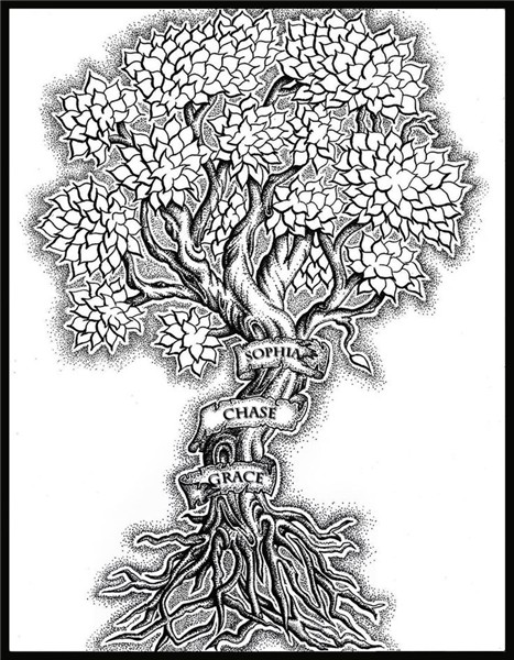 family tree tattoo back piece - Google zoeken Tree tattoo ba
