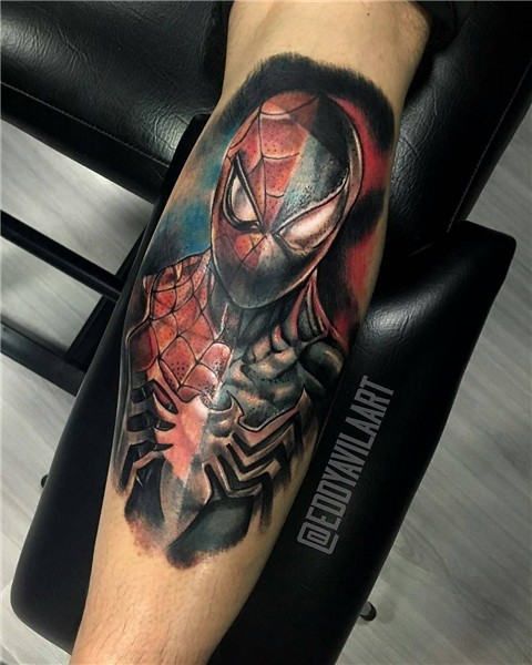 from @eddyavilaart - Spider-man & the Symbiote suit spelit!