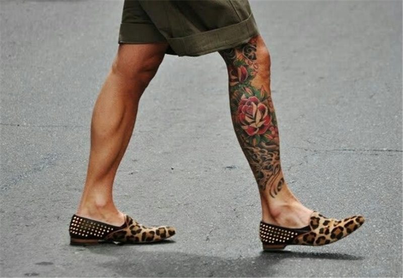 giacomorelli leopard Leopard shoes, Leg tattoo men, Leg tatt