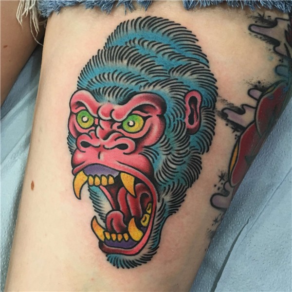 gorilla tattoos! gorilla tattoo jason walstrom tattoos minne